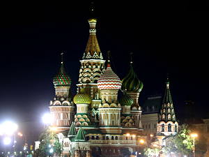 Bakgrundsbilder på skrivbordet Tempel Moskva Städer