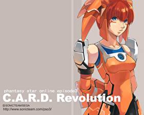 Bureaubladachtergronden Phantasy Star Phantasy Star Online:Episode3 - C.A.R.D.Revolution videogames