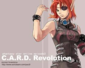 桌面壁纸，，梦幻之星，梦幻之星在线Episode3 - C.A.R.D.Revolution，电子游戏