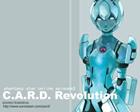 桌面壁纸，，梦幻之星，梦幻之星在线Episode3 - C.A.R.D.Revolution，游戏
