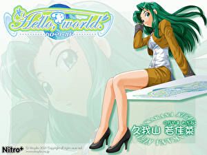 Bakgrundsbilder på skrivbordet Hello, world Anime
