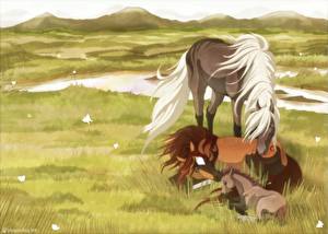 Bakgrundsbilder på skrivbordet Spirit – Hästen från vildmarken tecknad