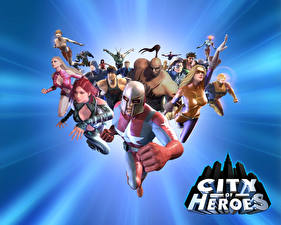 Bureaubladachtergronden City of Heroes videogames