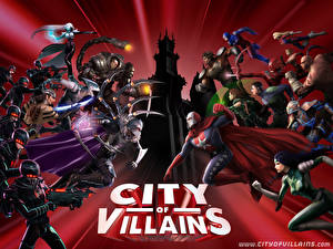 Bakgrundsbilder på skrivbordet City of Villains