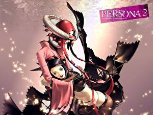 Bakgrundsbilder på skrivbordet Shin Megami Tensei Shin Megami Tensei: Persona 2 spel