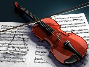 Fonds d'écran Instrument de musique Violon Note de musique