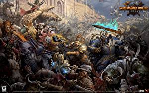 Bakgrundsbilder på skrivbordet Warhammer Online: Age of Reckoning dataspel