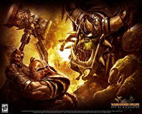 Bakgrundsbilder på skrivbordet Warhammer Online: Age of Reckoning spel