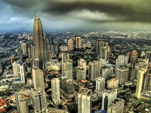 Bureaubladachtergronden Gebouwen Maleisië Kuala Lumpur Steden