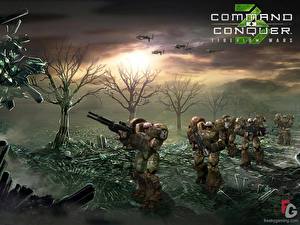Bakgrundsbilder på skrivbordet Command &amp; Conquer Command &amp; Conquer Tiberium Wars spel