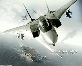 Bakgrundsbilder på skrivbordet Ace Combat Ace Combat 5: The Unsung War spel