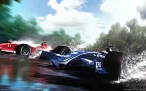Bureaubladachtergronden Formula One computerspel