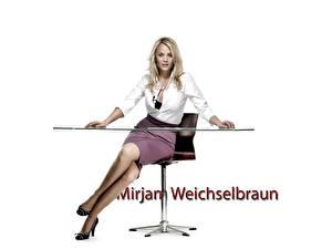 桌面壁纸，，Mirjam Weichselbraun，年輕女性，