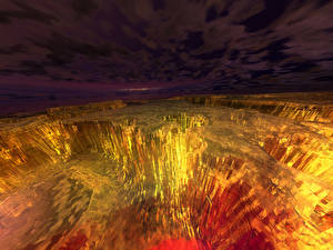 Фотография Поверхность планеты 3D Графика