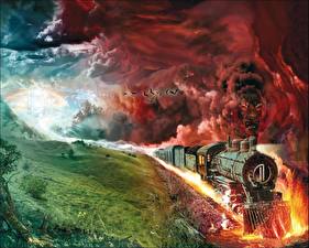 Images Technics Fantasy Trains Locomotive Fantasy