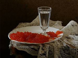 Bilder Meeresfrüchte Caviar das Essen