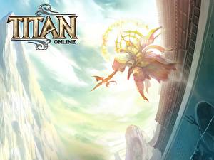 Bakgrundsbilder på skrivbordet Titan Online Datorspel
