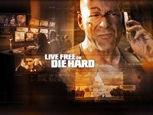 Bakgrundsbilder på skrivbordet Die Hard Die Hard 4.0 Filmer