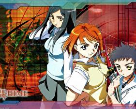Bakgrundsbilder på skrivbordet Mai-Hime Anime