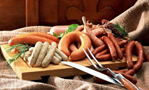 Bakgrundsbilder på skrivbordet Köttprodukter Wienerkorv