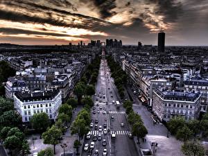 Bakgrundsbilder på skrivbordet Frankrike Hus Paris Städer