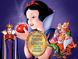 Papel de Parede Desktop Disney Branca de Neve e os Sete Anões