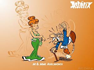 Bureaubladachtergronden Asterix &amp; Obelix