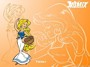 Bakgrundsbilder på skrivbordet Asterix &amp; Obelix tecknad