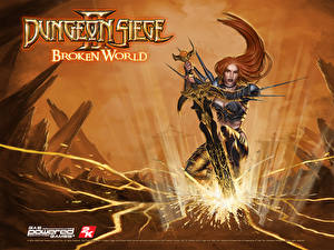 Bakgrundsbilder på skrivbordet Dungeon Siege Datorspel