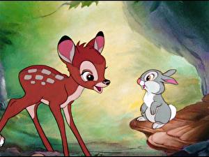 Bakgrundsbilder på skrivbordet Disney Bambi