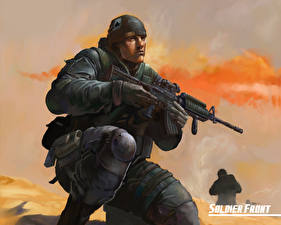 Papel de Parede Desktop Soldier Front videojogo
