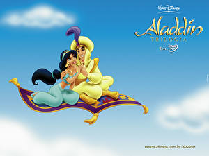 Bakgrundsbilder på skrivbordet Disney Aladdin tecknad