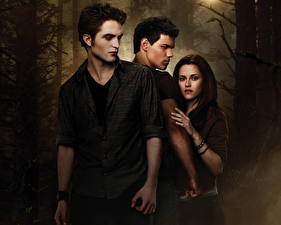 Bakgrunnsbilder The Twilight Saga The Twilight Saga: New Moon Robert Pattinson Kristen Stewart Taylor Lautner Film
