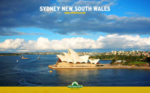 Tapety na pulpit Australia Niebo Chmury Sydney  Miasta