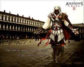 Bakgrundsbilder på skrivbordet Assassin's Creed Assassin's Creed 2 spel
