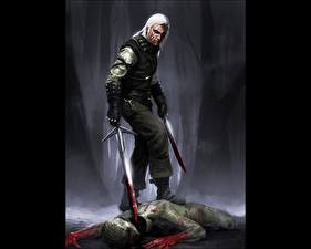 Bakgrunnsbilder The Witcher Geralt of Rivia videospill