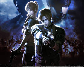 Wallpaper Resident Evil Resident Evil: The Darkside Chronicles vdeo game
