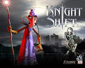 Bureaubladachtergronden KnightShift computerspel