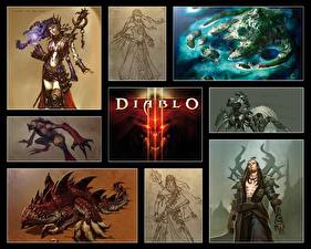 Bakgrundsbilder på skrivbordet Diablo Diablo III spel