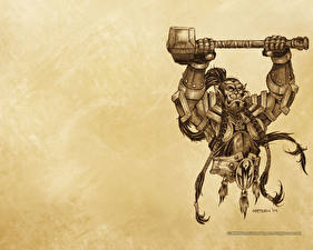 Wallpaper World of WarCraft Orc Games