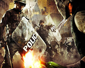 Bakgrundsbilder på skrivbordet Urban Chaos: Riot Response Datorspel