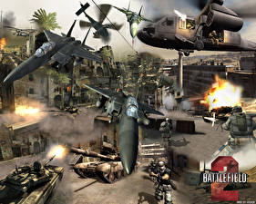 Papel de Parede Desktop Battlefield Battlefield 2 Jogos