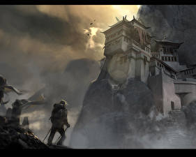 Bakgrundsbilder på skrivbordet Cursed Mountain Borg Datorspel