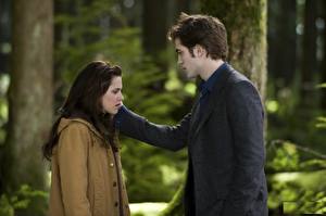 Papel de Parede Desktop Crepúsculo A Saga Twilight - Lua Nova Robert Pattinson Kristen Stewart Filme