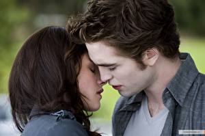 Bakgrundsbilder på skrivbordet The Twilight Saga The Twilight Saga: New Moon Robert Pattinson Filmer
