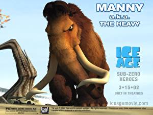 Bakgrundsbilder på skrivbordet Ice Age Mammutar tecknad