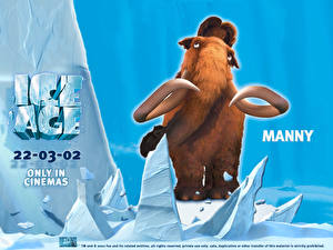 Bakgrundsbilder på skrivbordet Ice Age Mammutar Tecknat
