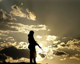 Photo Soldier Silhouettes military