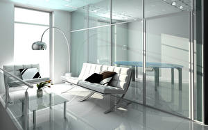 Fondos de escritorio Diseño interior High-tech estilo Habitación