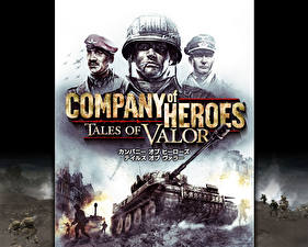 Bakgrundsbilder på skrivbordet Company of Heroes dataspel